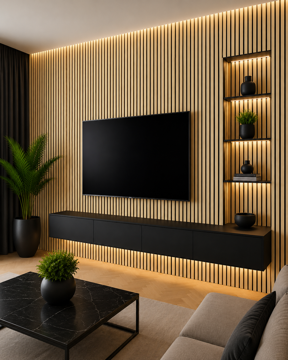 WP-WV-Natural Oak Slat Wall Panel