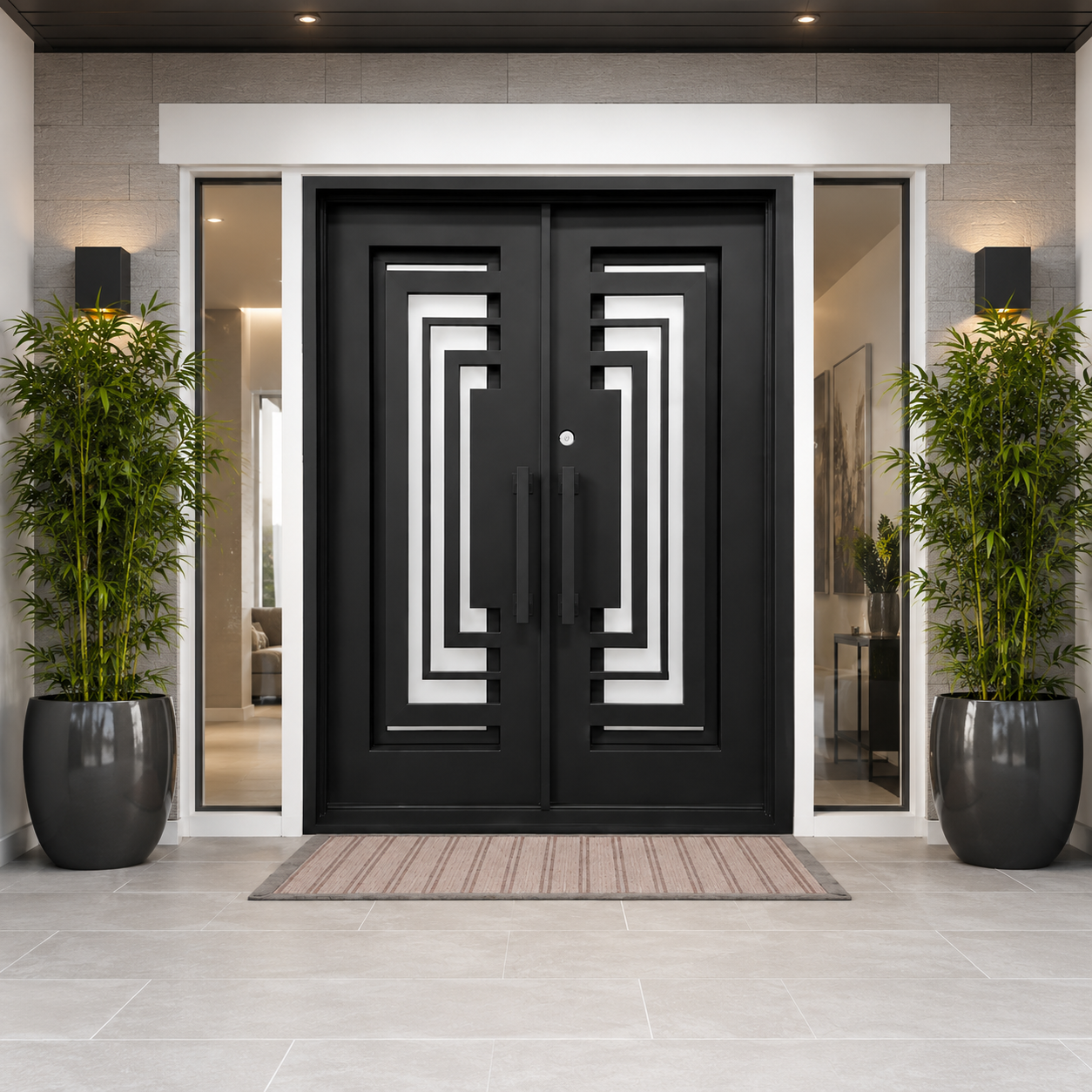 #01 Prosper Wrought Iron Door