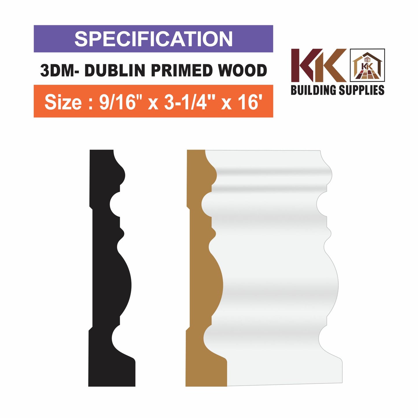 DUBLIN-MDF PRIMED