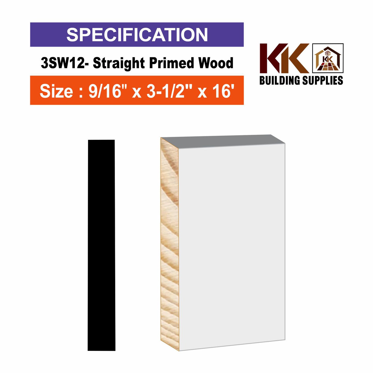 STRAIGHT-WOOD  PRIMED