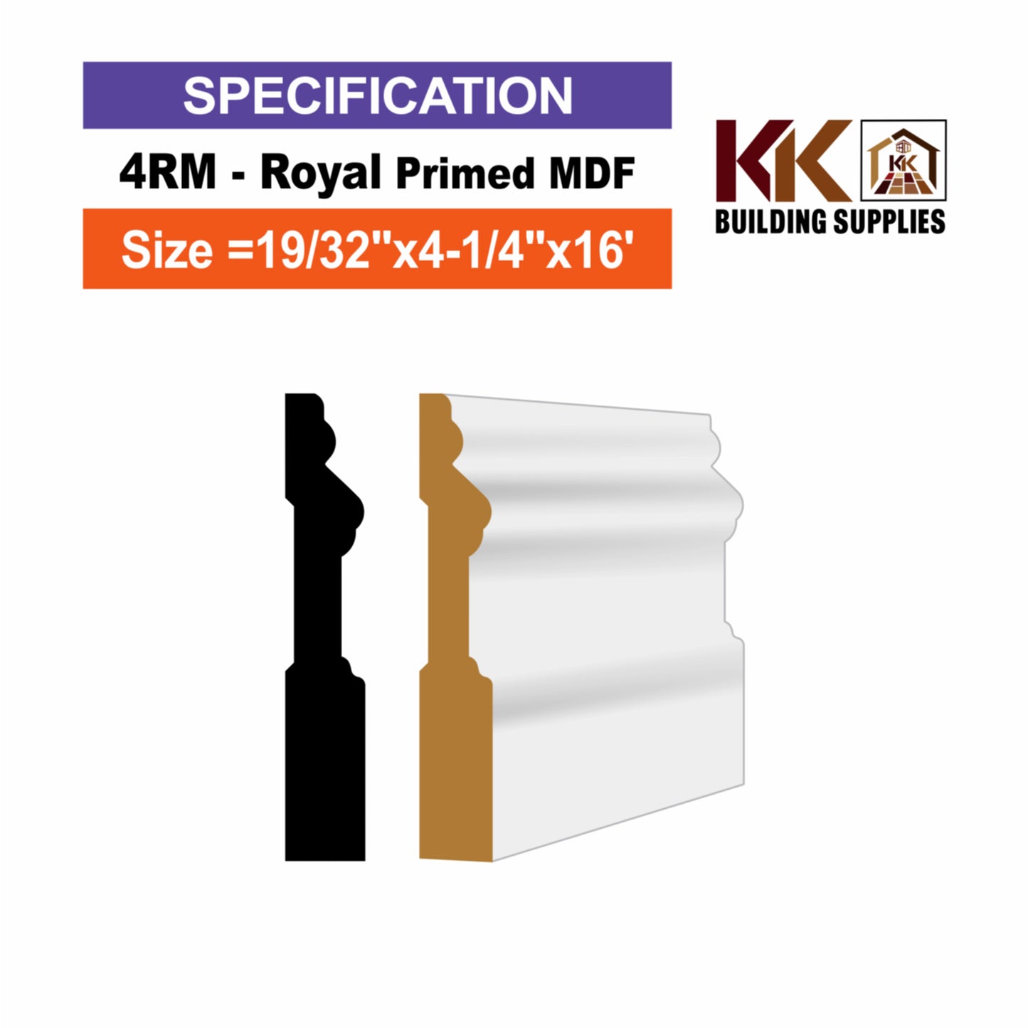 ROYAL-MDF PRIMED
