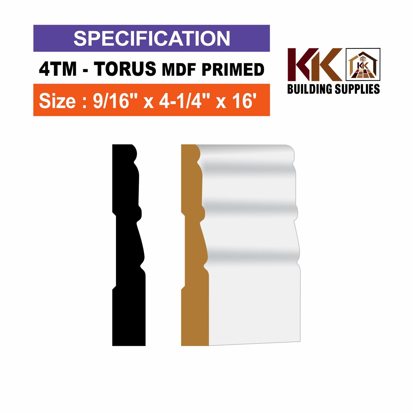 TORUS-MDF PRIMED