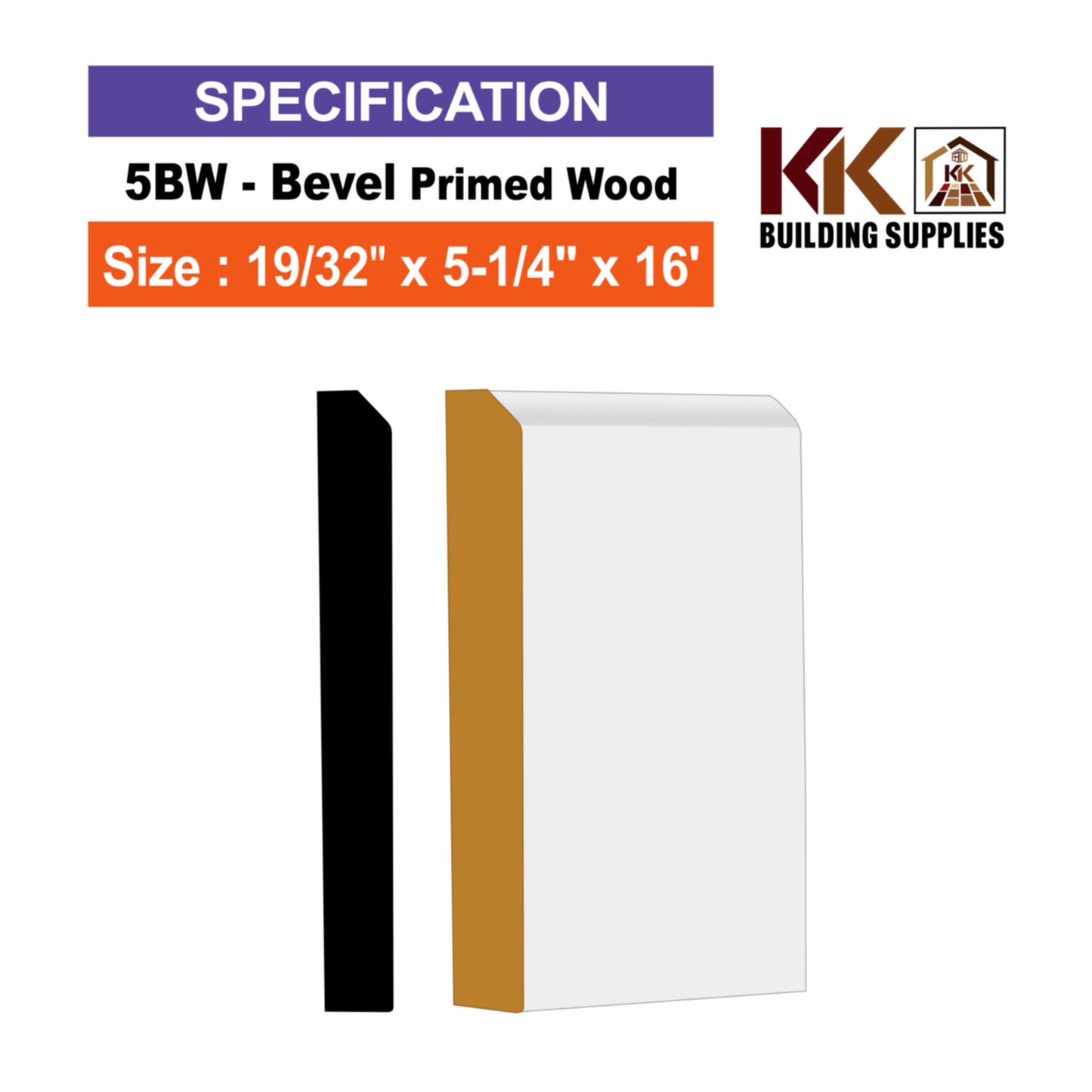 BEVEL-MDF PRIMED