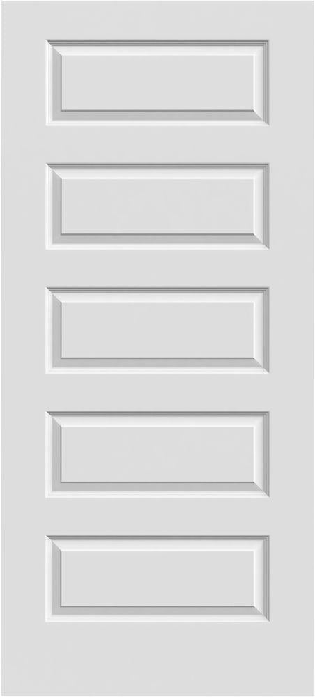 ZURICH-5 Panel Interior Door SLAB & PREHUNG (RH/LH/ND)