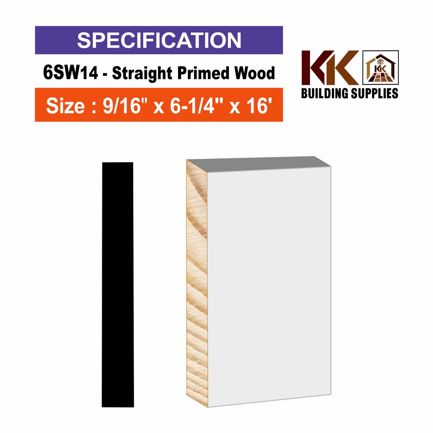 STRAIGHT-WOOD  PRIMED