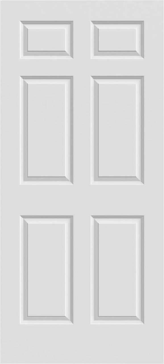 KINGSTON-6 Panel Interior Door Slab & Prehung (RH/LH/ND)