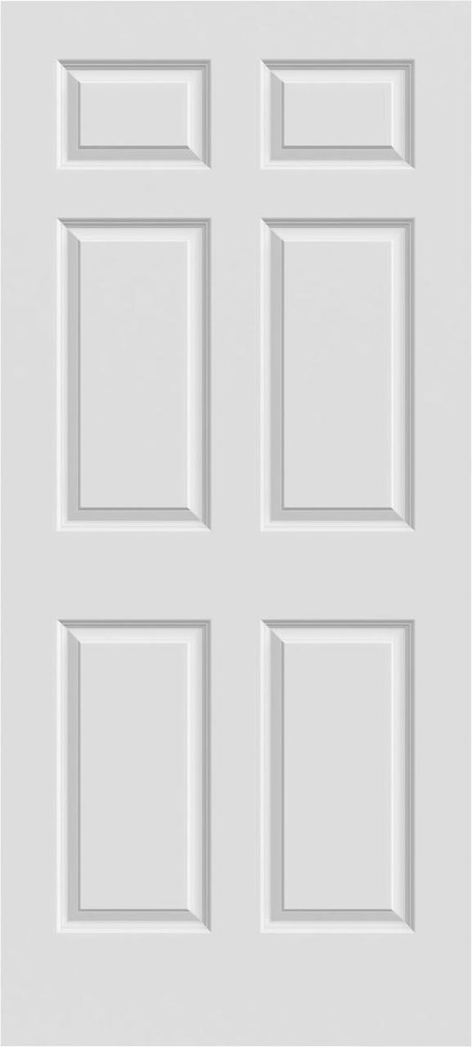 KINGSTON-6 Panel Interior Door Slab & Prehung (RH/LH/ND)