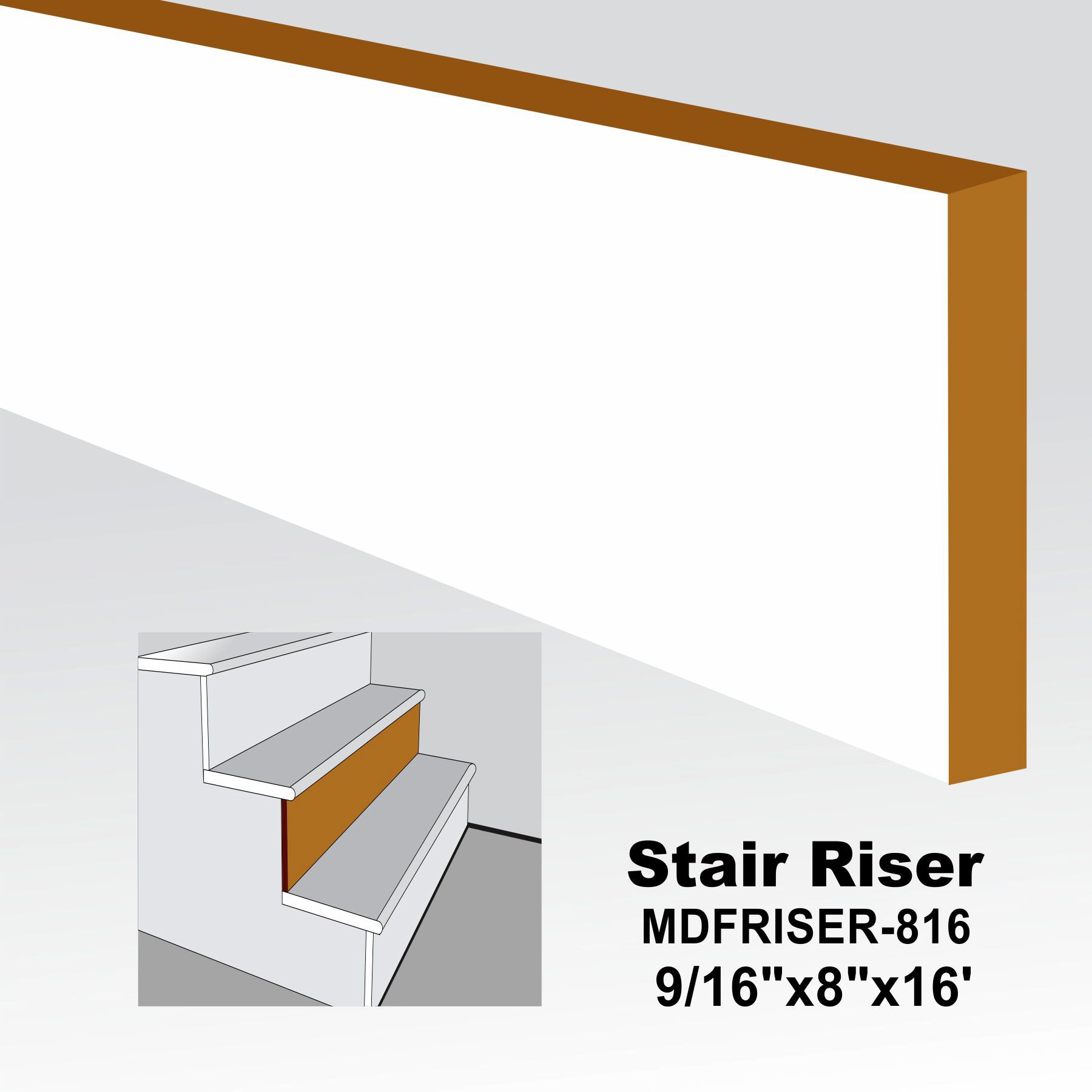 9 Step Riser STAIR RISER-MDF PRIMED– KK Building Supplies