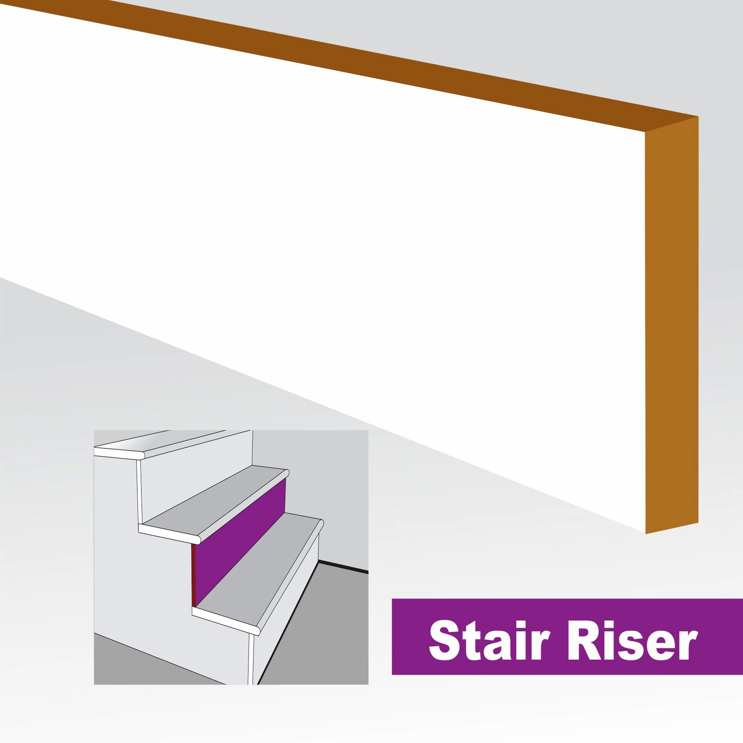 STAIR RISER-MDF PRIMED