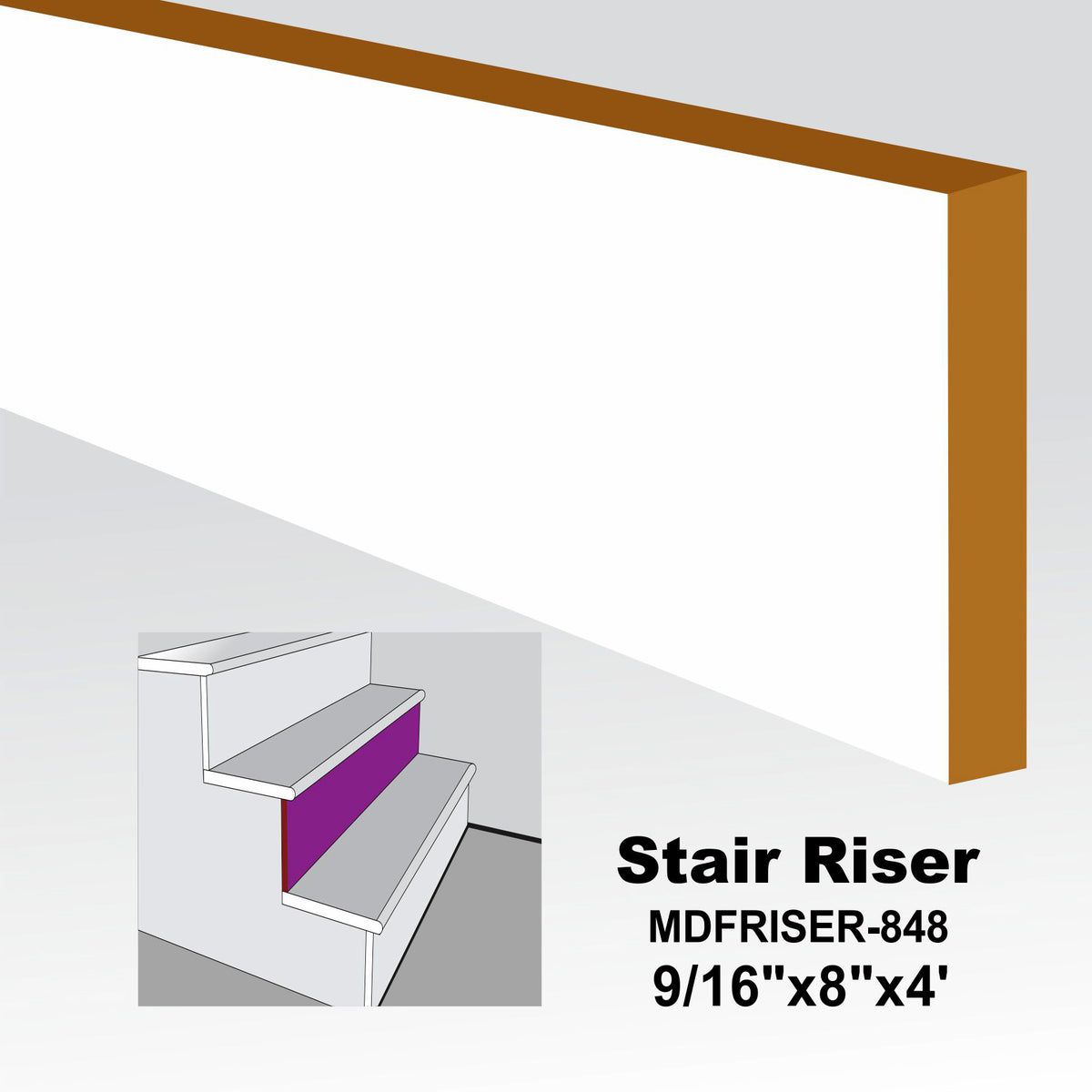 Forwork Stair Riser STAIR RISER-MDF PRIMED– KK Building Supplies