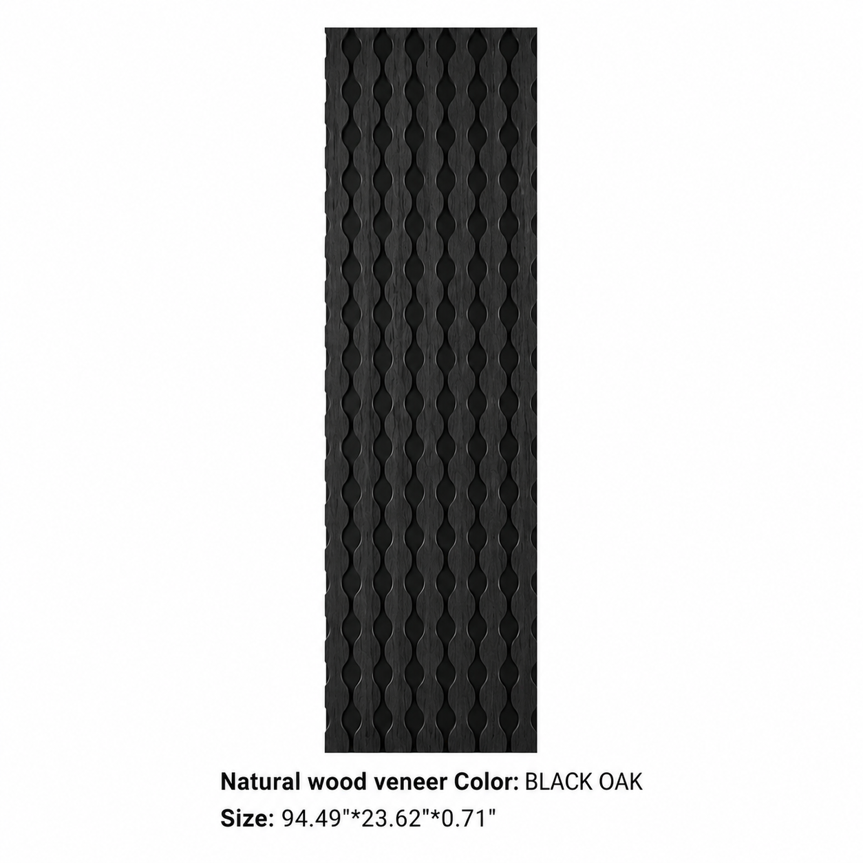 Wave 4 Acoustic Wall Panel – Black Oak