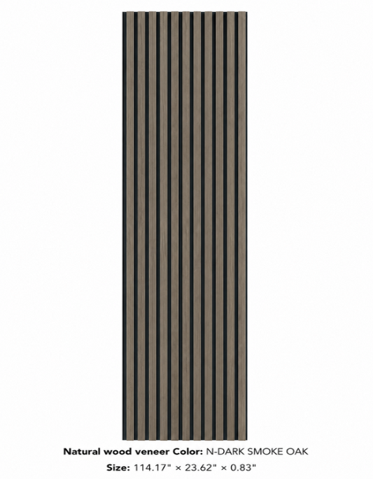 N-Dark Smoke Oak Acoustic Wall Panel