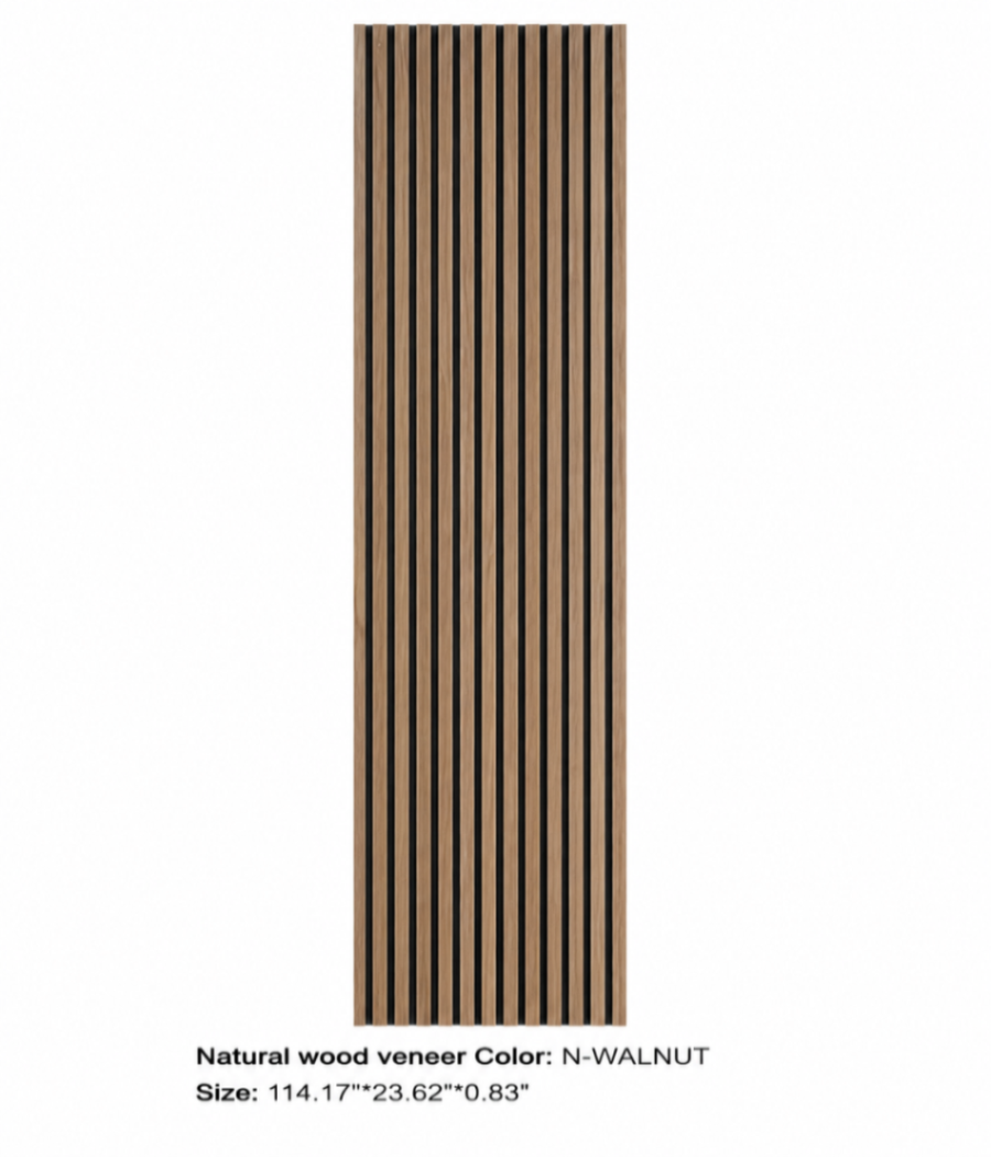 N-Walnut Acoustic Wall Panel