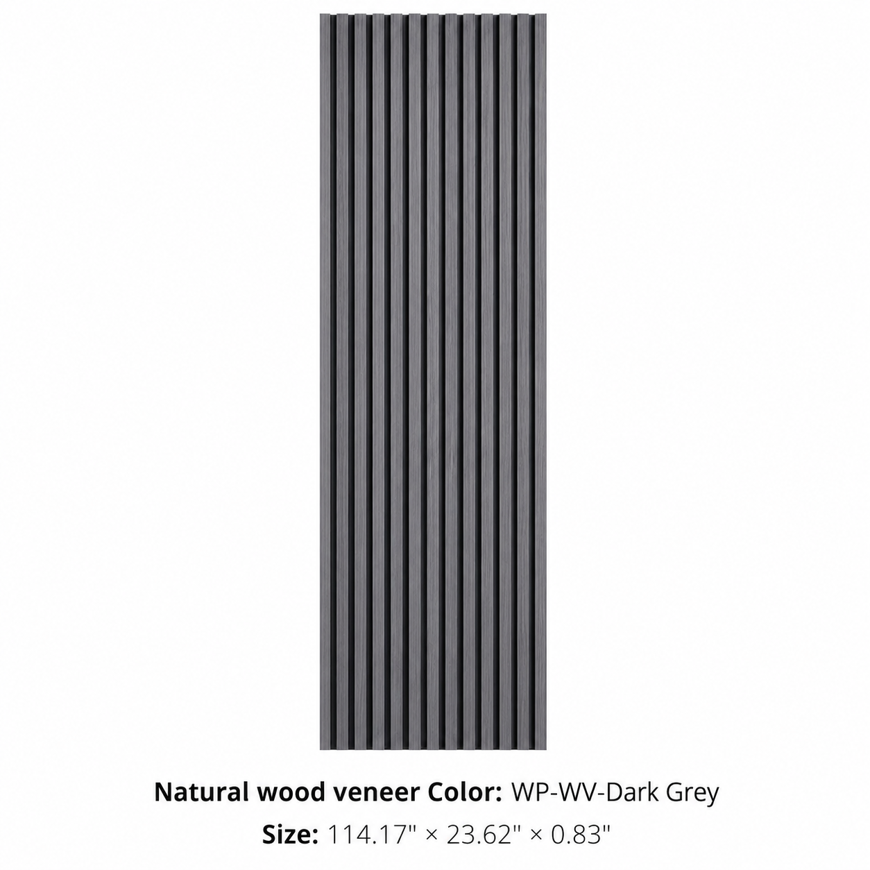 WP-WV-Dark Grey Slat Wall Panel