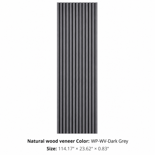 WP-WV-Dark Grey Slat Wall Panel