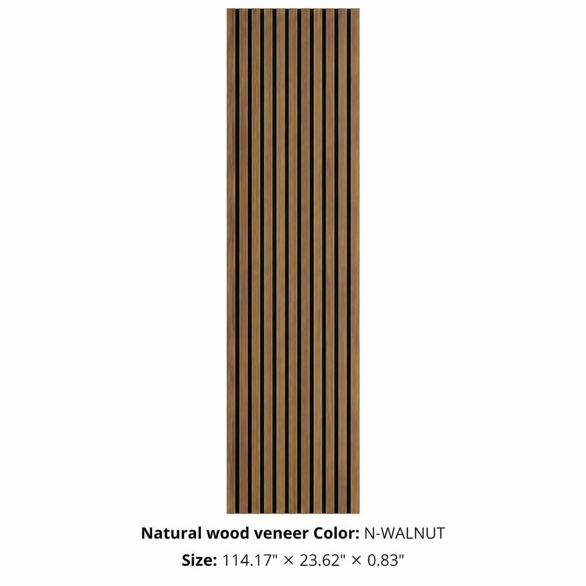 N-Walnut Acoustic Wall Panel