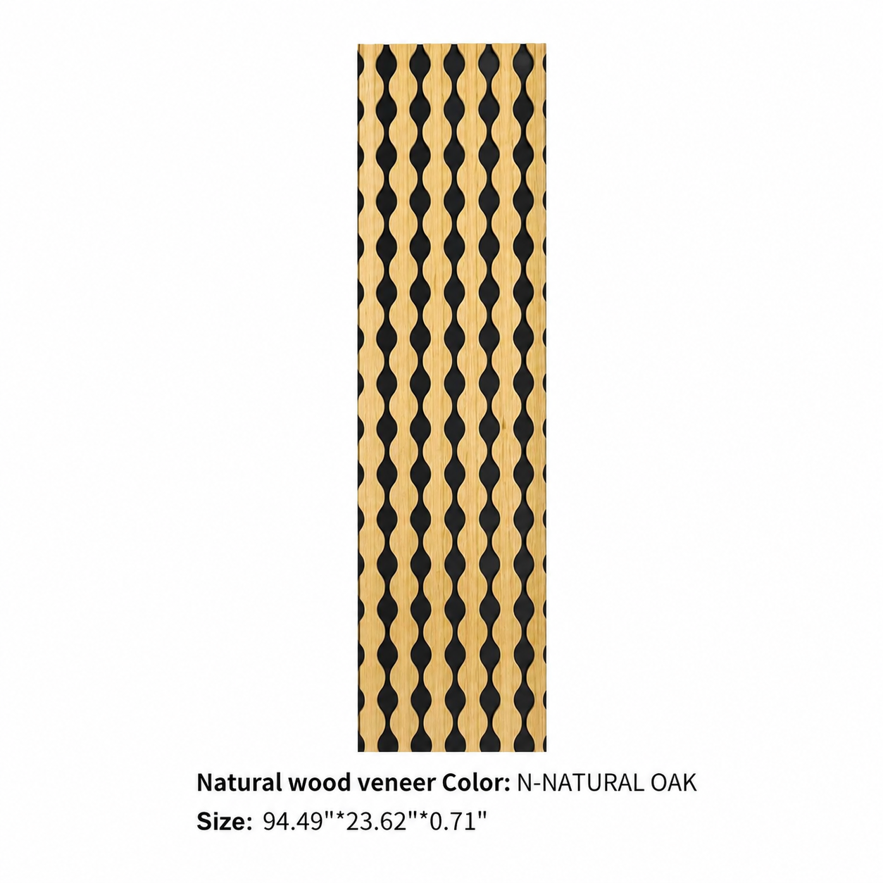 Wave 4 Acoustic Wall Panel – Natural Oak