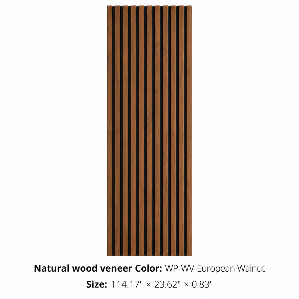 WP-WV-European Walnut Slat Wall Panel