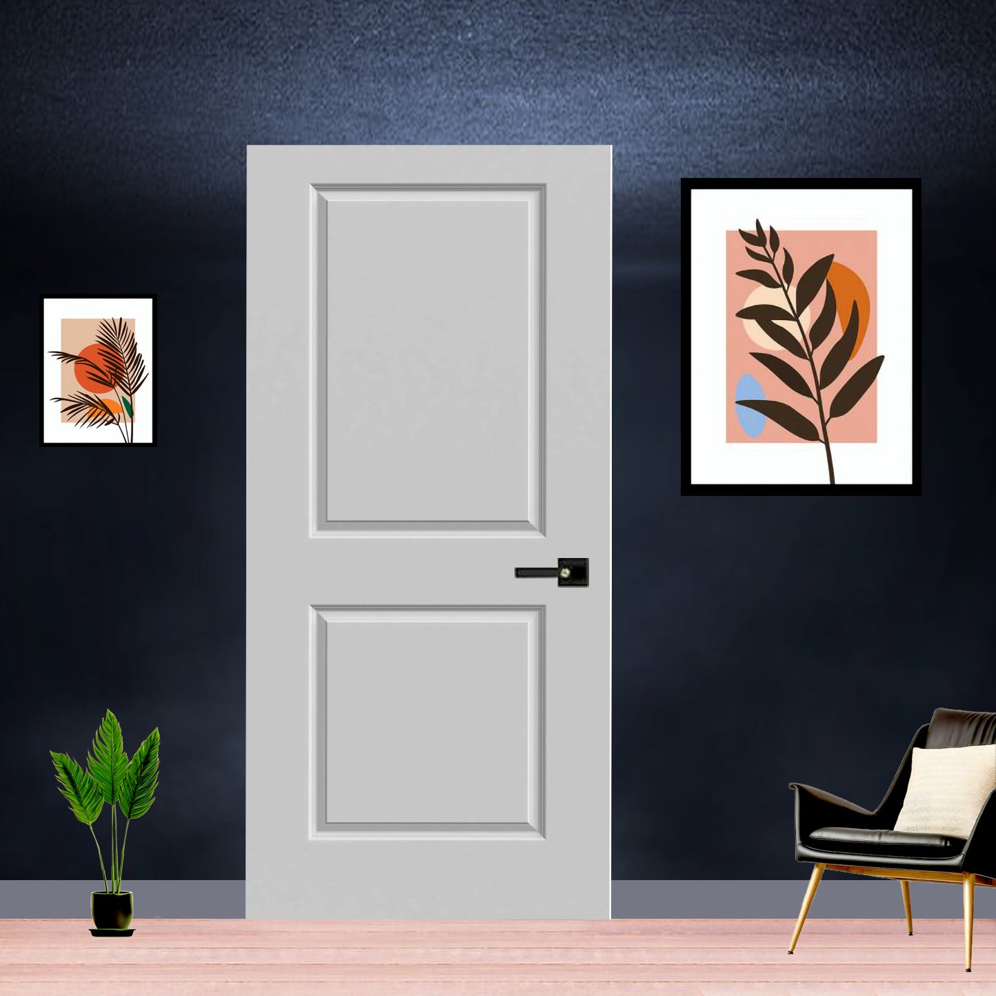 BERN-2 Panel Interior Door SLAB & PREHUNG (RH/LH/ND)
