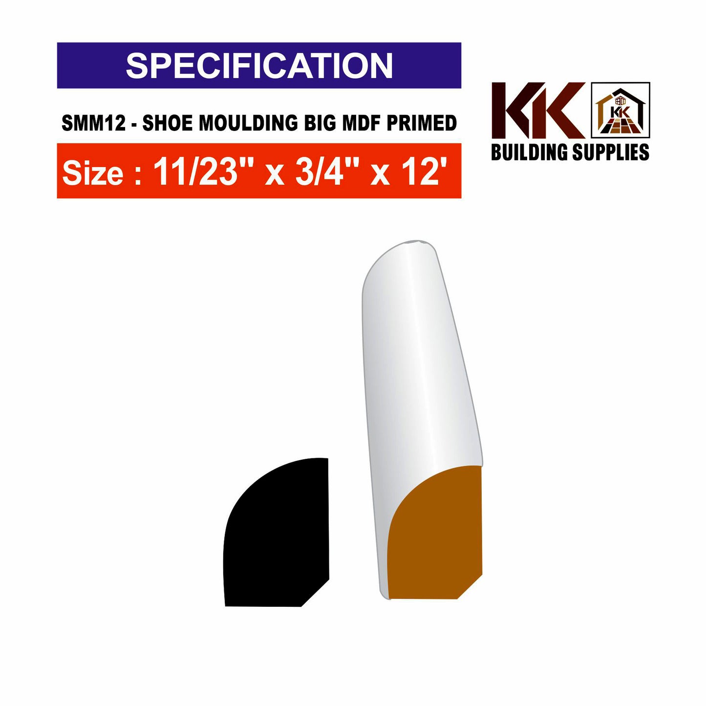 SHOE MOULDING-MDF PRIMED