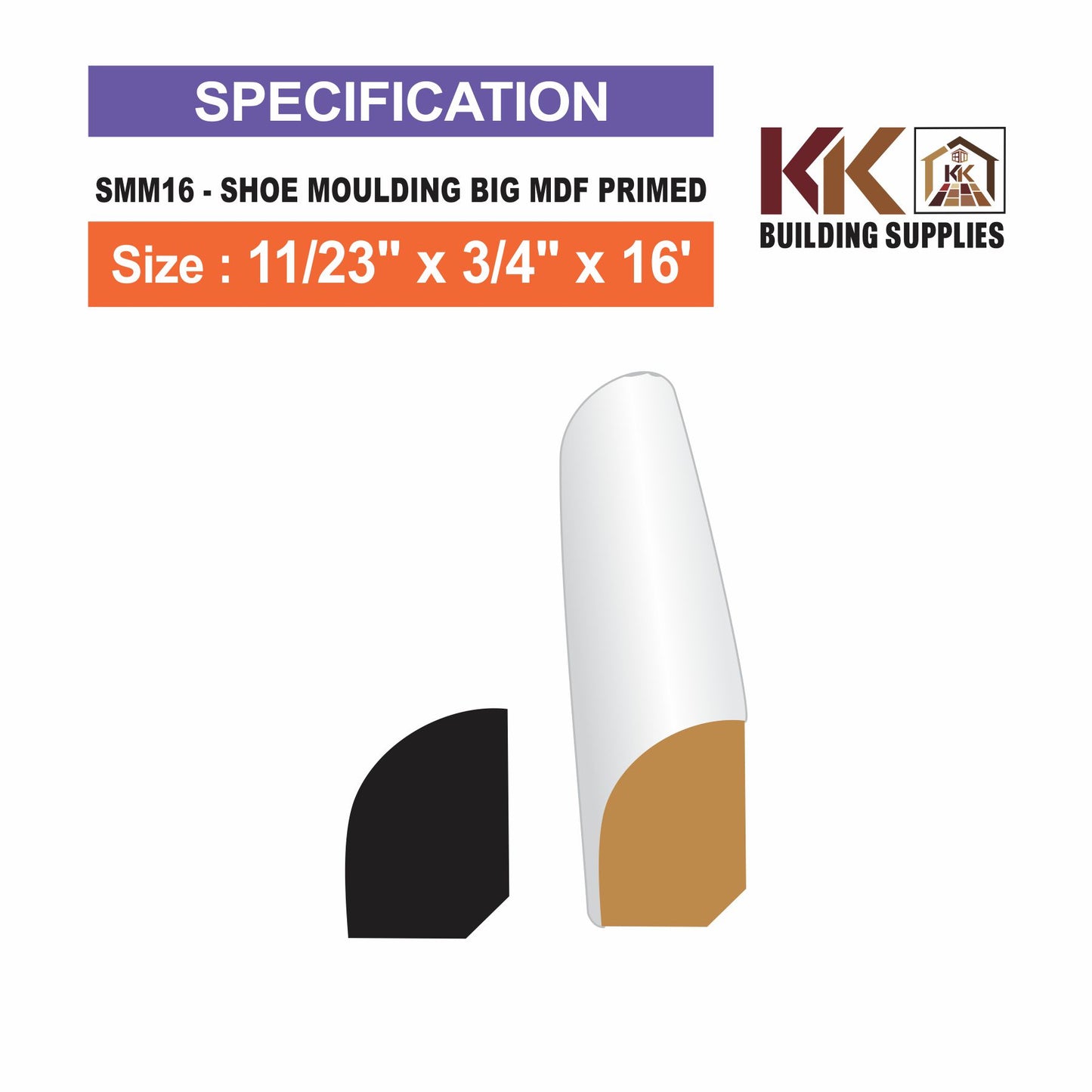 SHOE MOULDING-MDF PRIMED